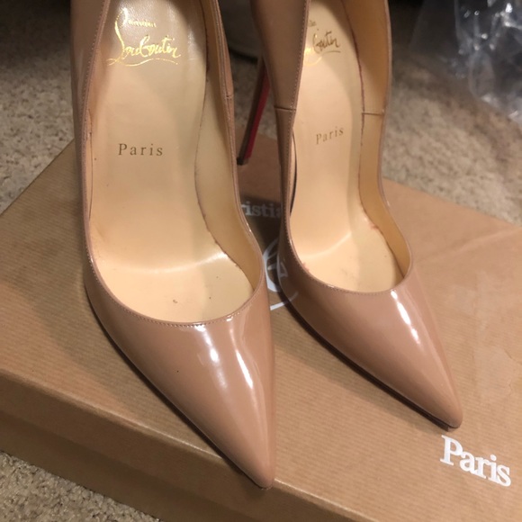 Christian Louboutin Shoes - Christian Louboutin So Kate Nude Pump 120 size 37